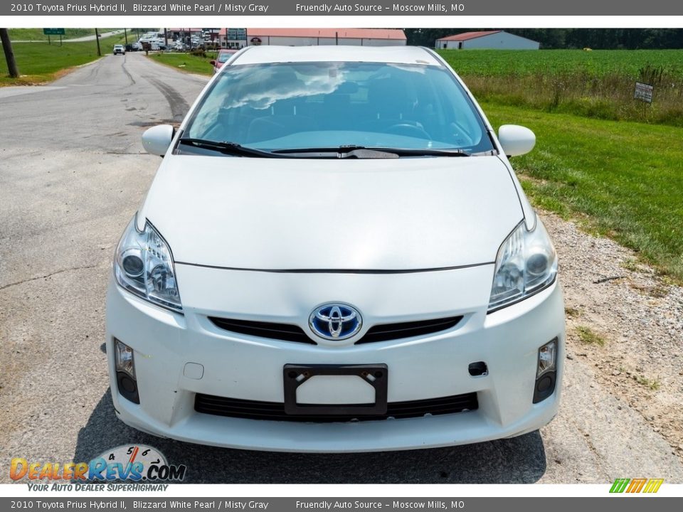 2010 Toyota Prius Hybrid II Blizzard White Pearl / Misty Gray Photo #9