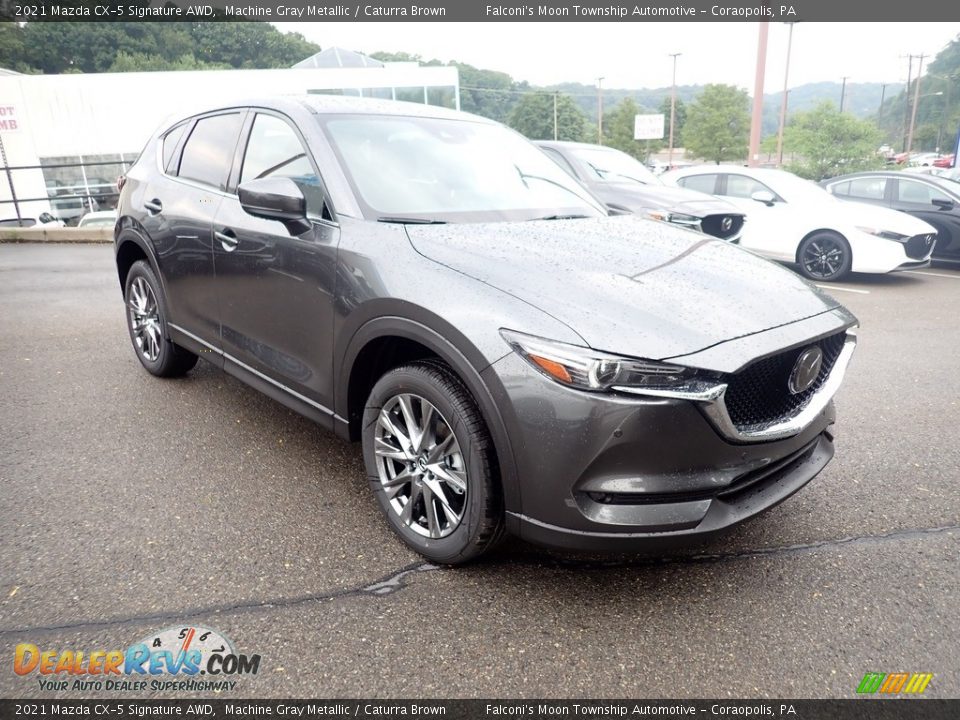 Front 3/4 View of 2021 Mazda CX-5 Signature AWD Photo #3