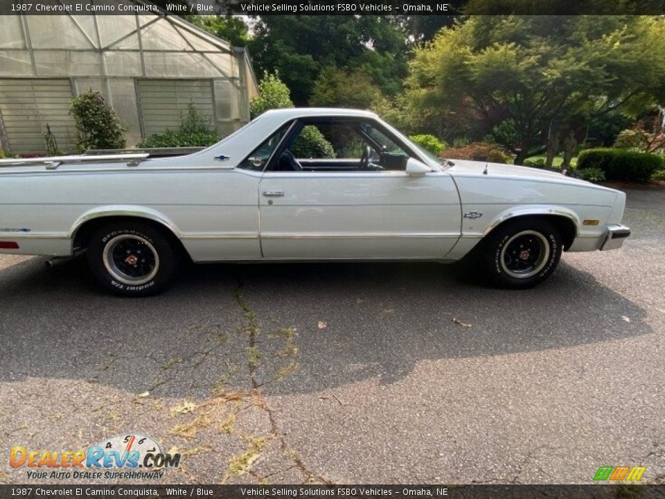 1987 Chevrolet El Camino Conquista White / Blue Photo #6