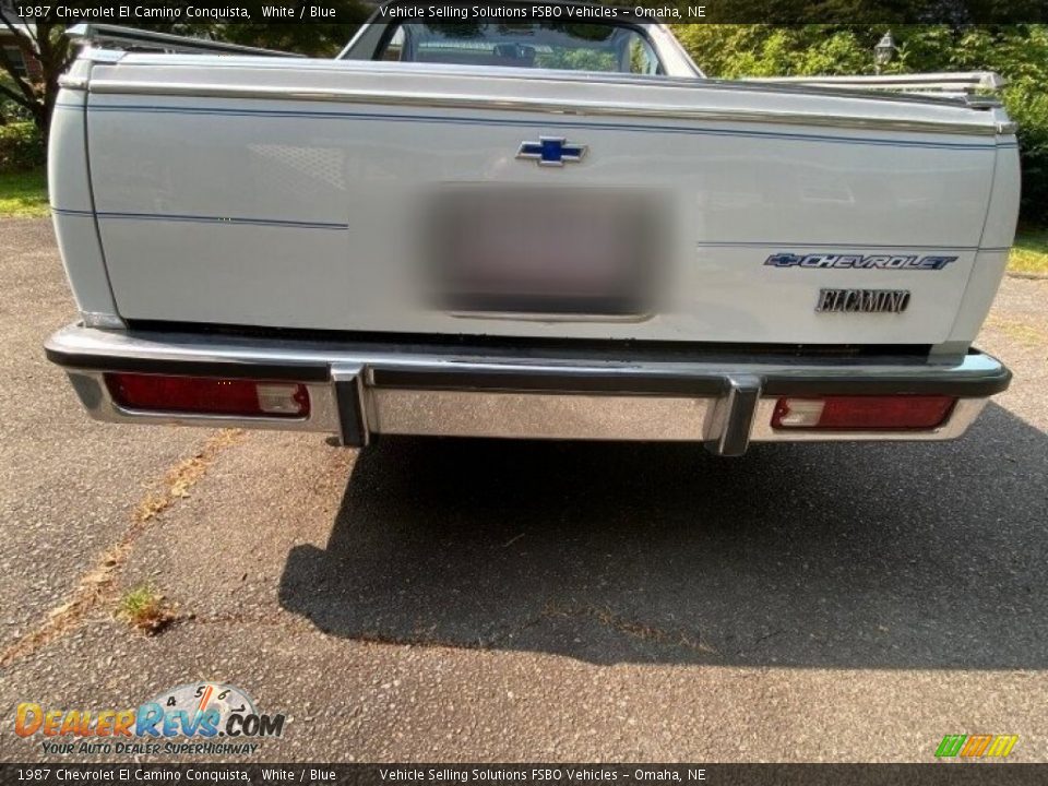 1987 Chevrolet El Camino Conquista White / Blue Photo #8