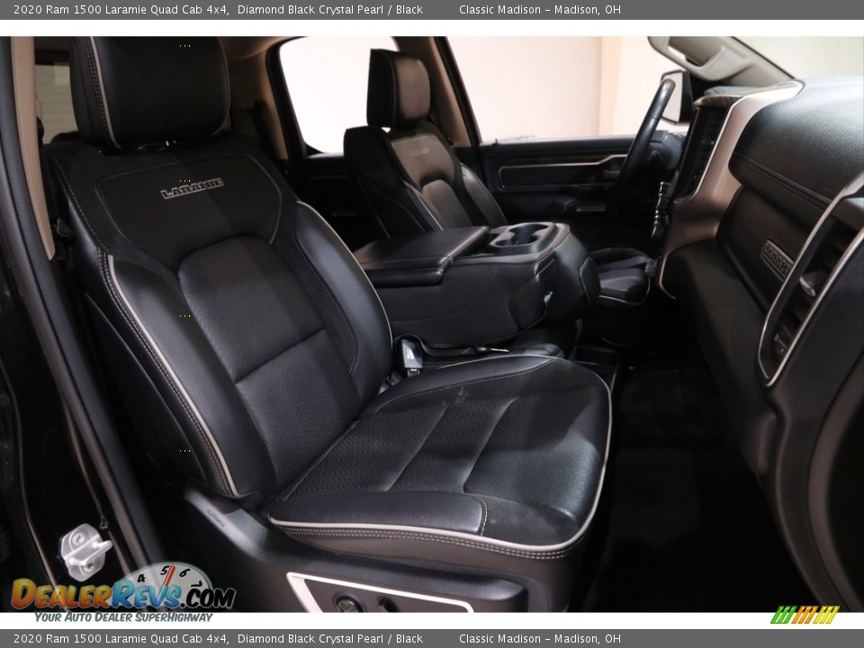 2020 Ram 1500 Laramie Quad Cab 4x4 Diamond Black Crystal Pearl / Black Photo #16