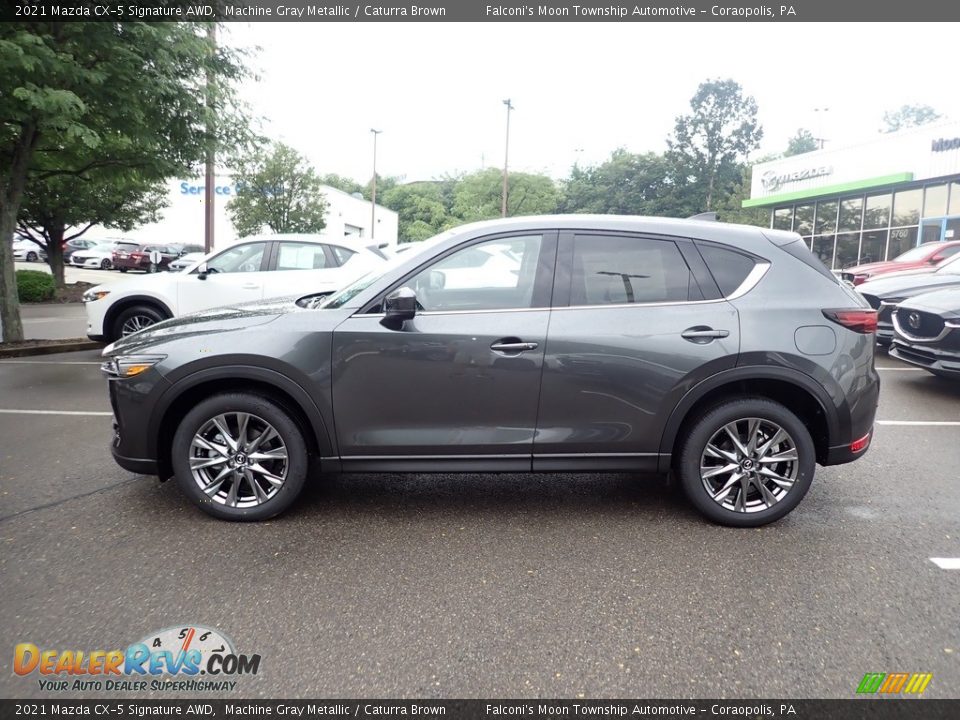 Machine Gray Metallic 2021 Mazda CX-5 Signature AWD Photo #6