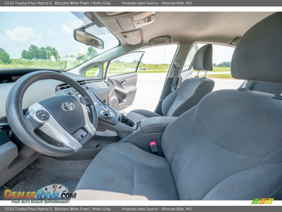 2010 Toyota Prius Hybrid II Blizzard White Pearl / Misty Gray Photo #17