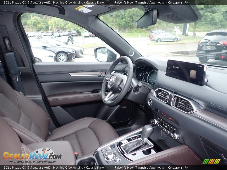 Caturra Brown Interior - 2021 Mazda CX-5 Signature AWD Photo #12
