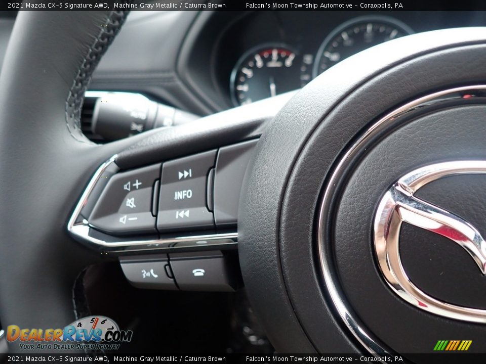 2021 Mazda CX-5 Signature AWD Steering Wheel Photo #20