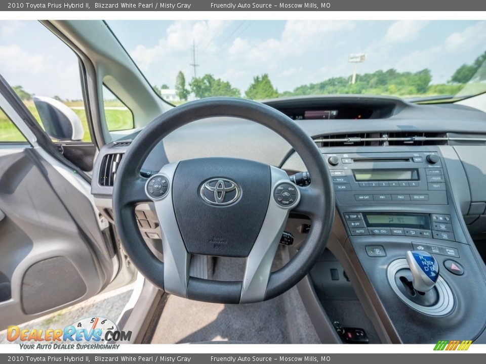 2010 Toyota Prius Hybrid II Blizzard White Pearl / Misty Gray Photo #31