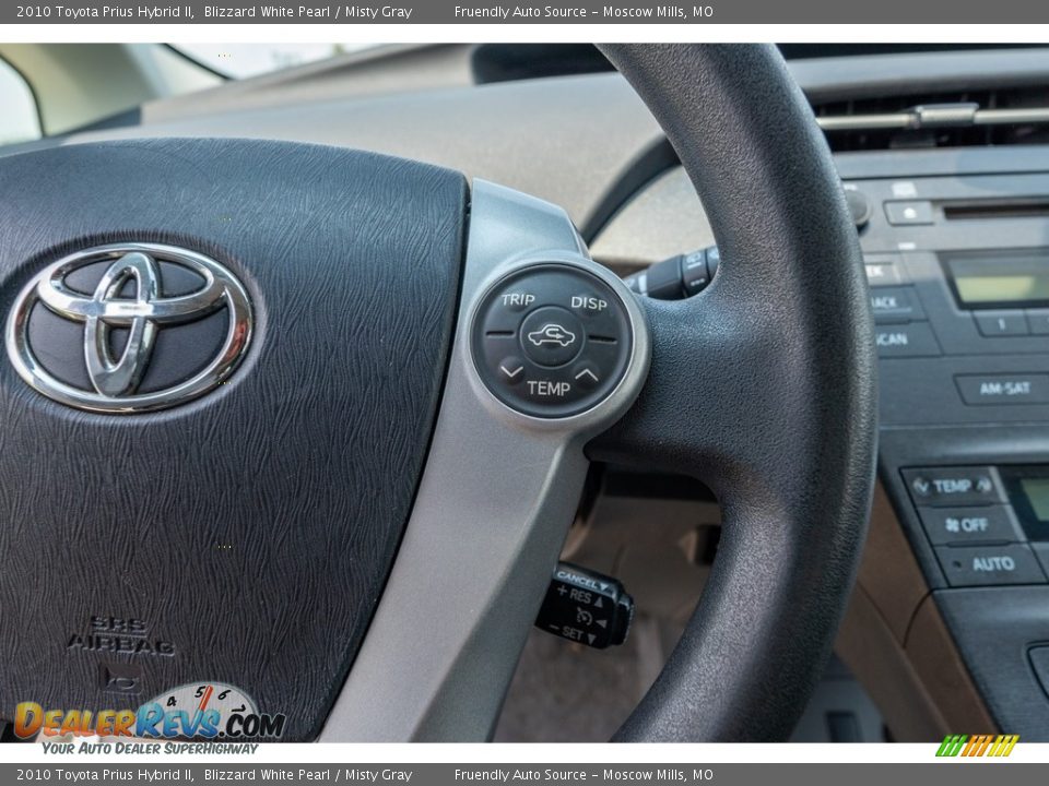 2010 Toyota Prius Hybrid II Blizzard White Pearl / Misty Gray Photo #33