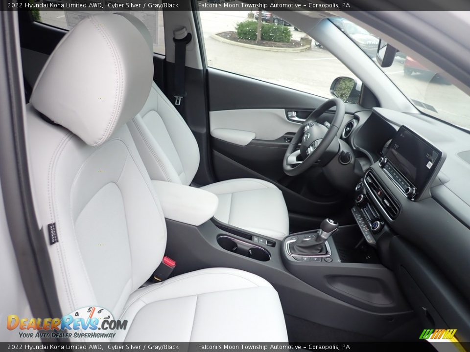 Gray/Black Interior - 2022 Hyundai Kona Limited AWD Photo #11