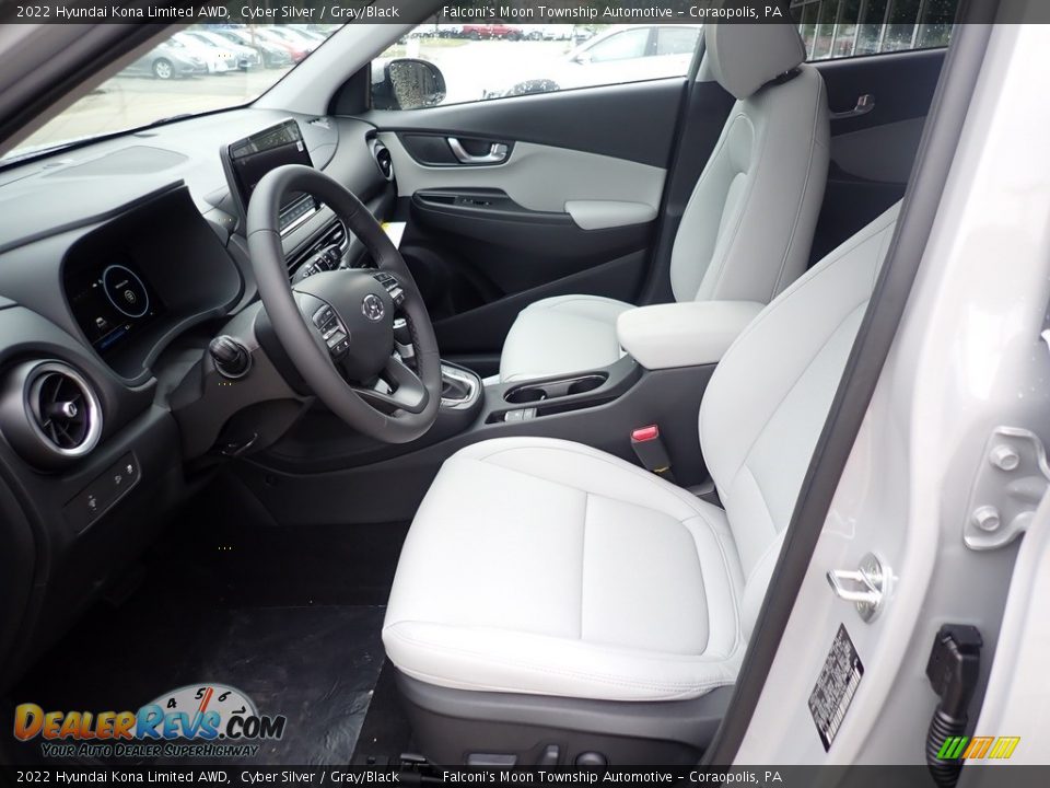 Front Seat of 2022 Hyundai Kona Limited AWD Photo #13