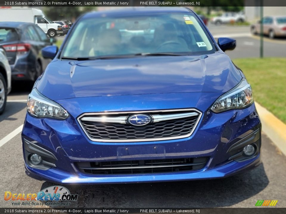 2018 Subaru Impreza 2.0i Premium 4-Door Lapis Blue Metallic / Ivory Photo #2