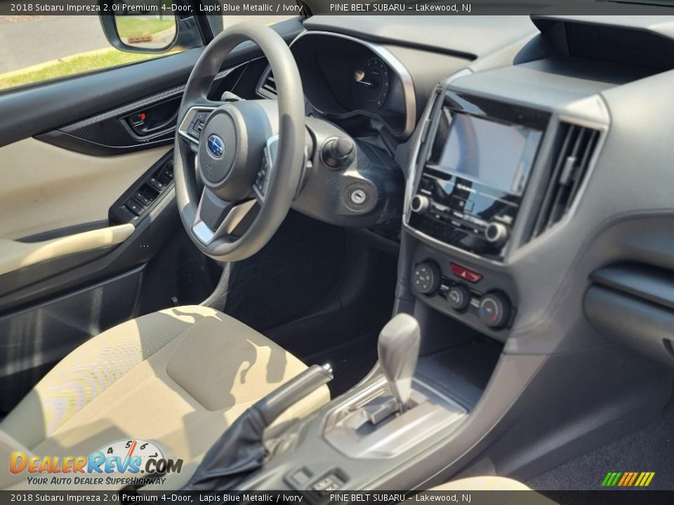 2018 Subaru Impreza 2.0i Premium 4-Door Lapis Blue Metallic / Ivory Photo #3
