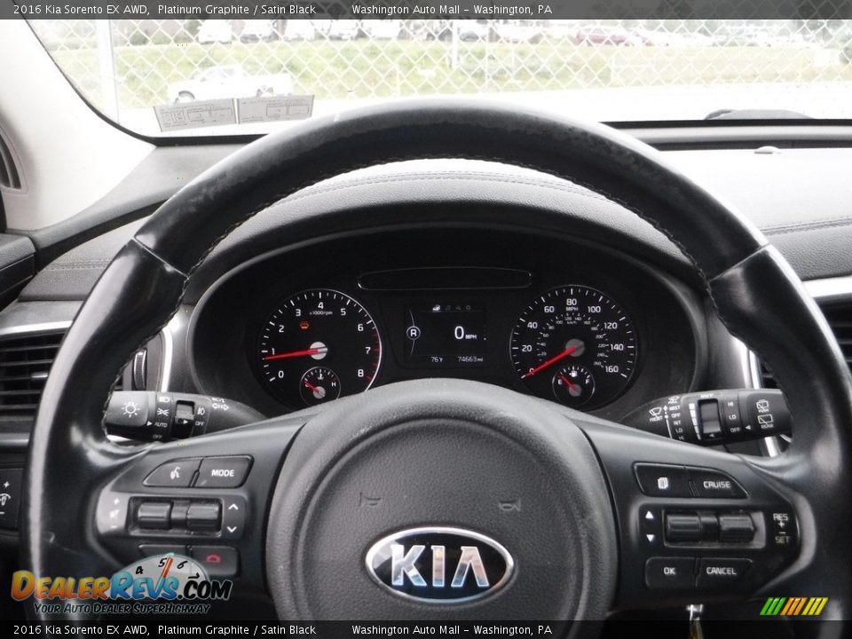 2016 Kia Sorento EX AWD Platinum Graphite / Satin Black Photo #18