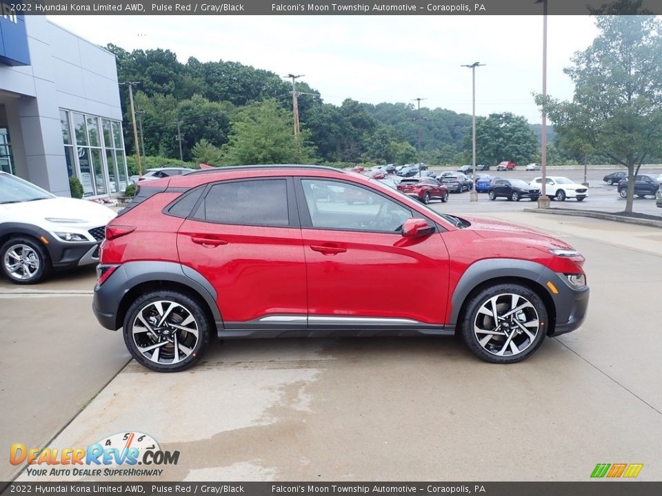 Pulse Red 2022 Hyundai Kona Limited AWD Photo #1