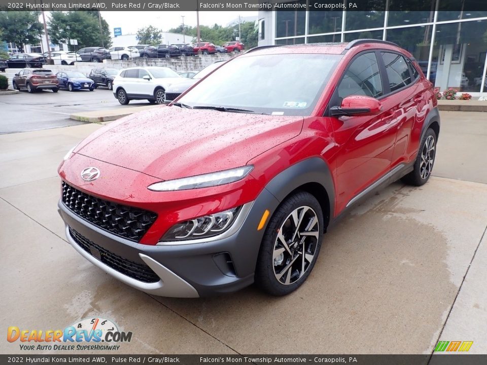 Pulse Red 2022 Hyundai Kona Limited AWD Photo #5