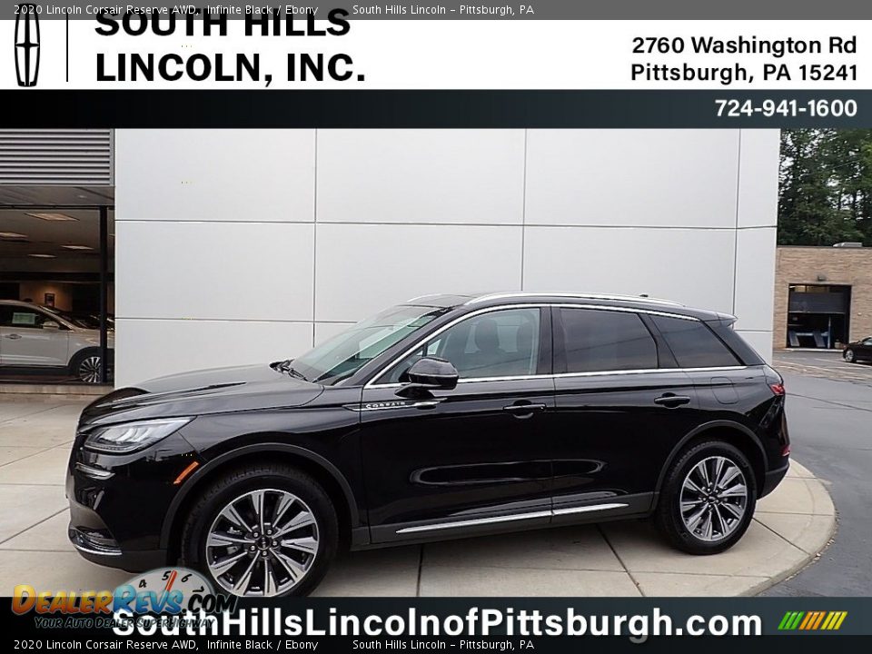 2020 Lincoln Corsair Reserve AWD Infinite Black / Ebony Photo #1