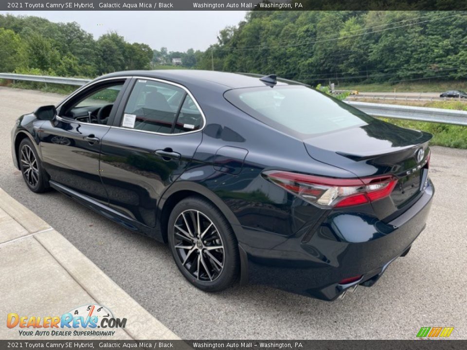 2021 Toyota Camry SE Hybrid Galactic Aqua Mica / Black Photo #2