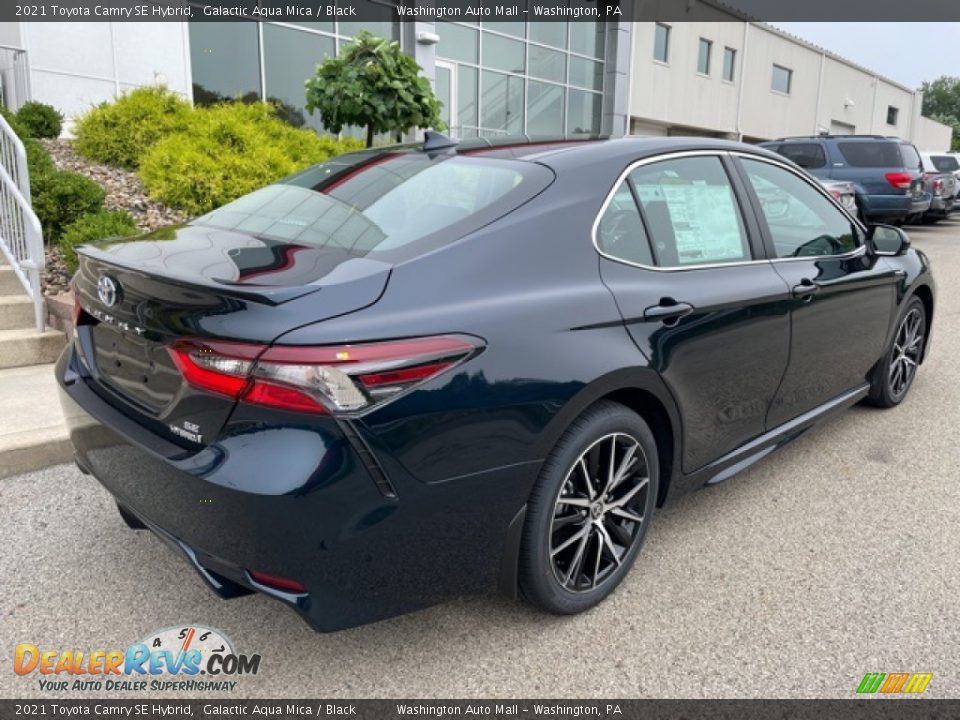 2021 Toyota Camry SE Hybrid Galactic Aqua Mica / Black Photo #9