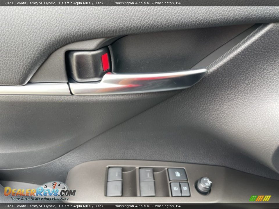 2021 Toyota Camry SE Hybrid Galactic Aqua Mica / Black Photo #23