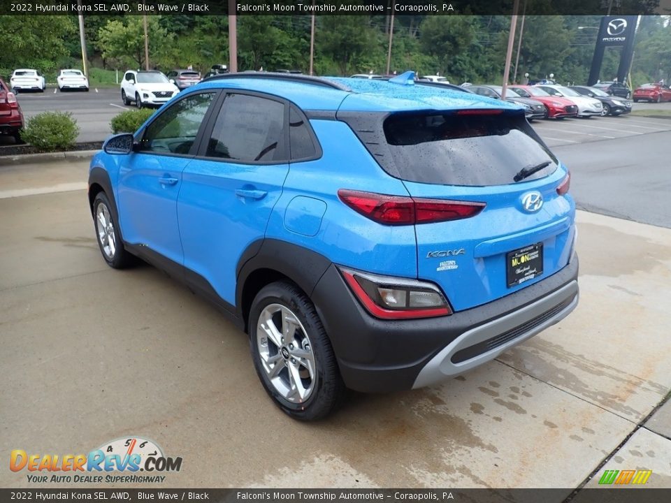 2022 Hyundai Kona SEL AWD Blue Wave / Black Photo #7