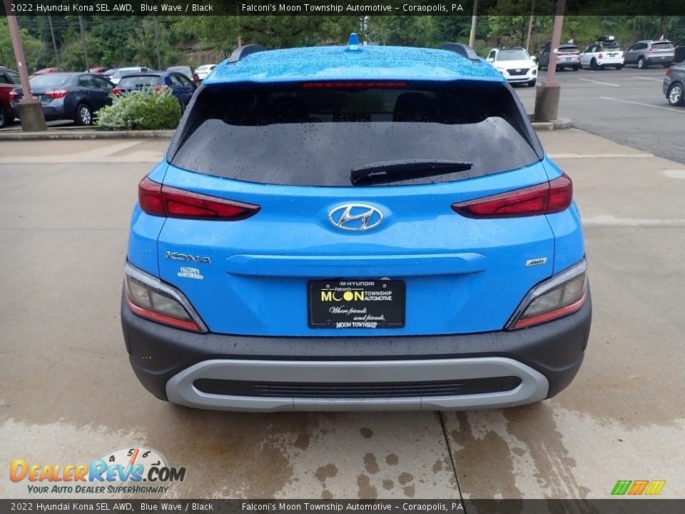 2022 Hyundai Kona SEL AWD Blue Wave / Black Photo #8