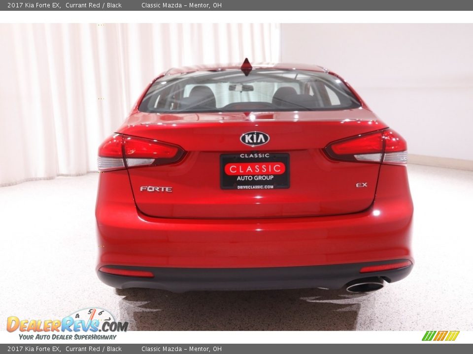 2017 Kia Forte EX Currant Red / Black Photo #17