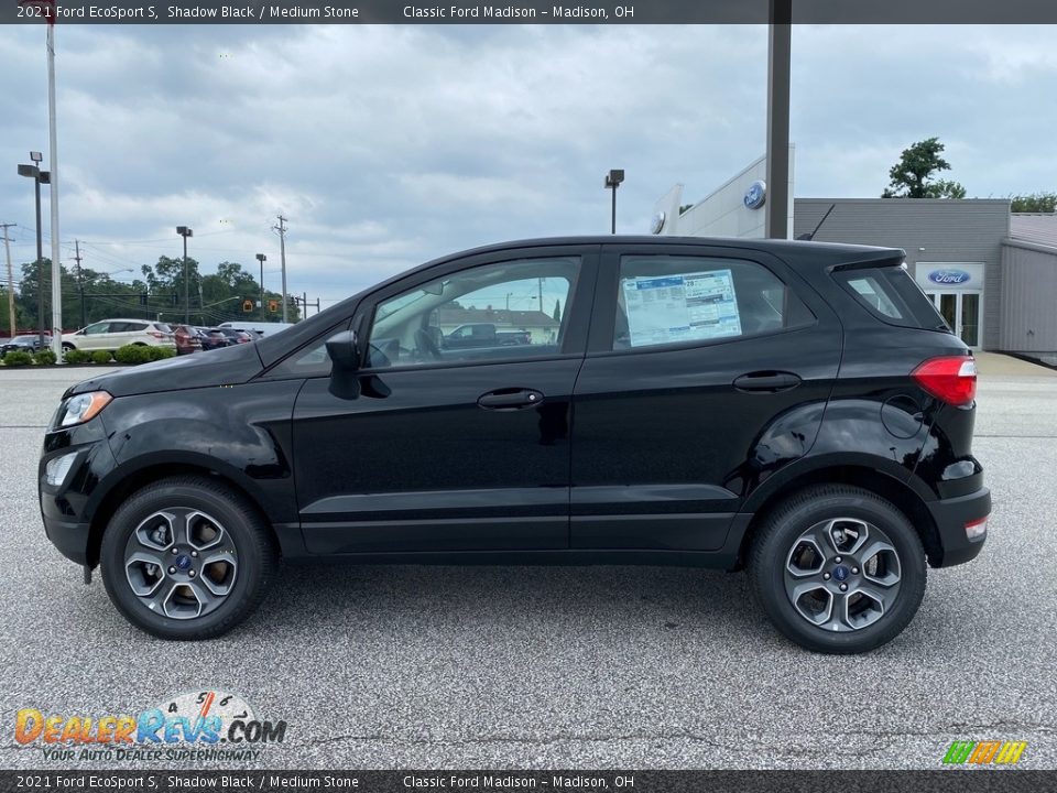 2021 Ford EcoSport S Shadow Black / Medium Stone Photo #2