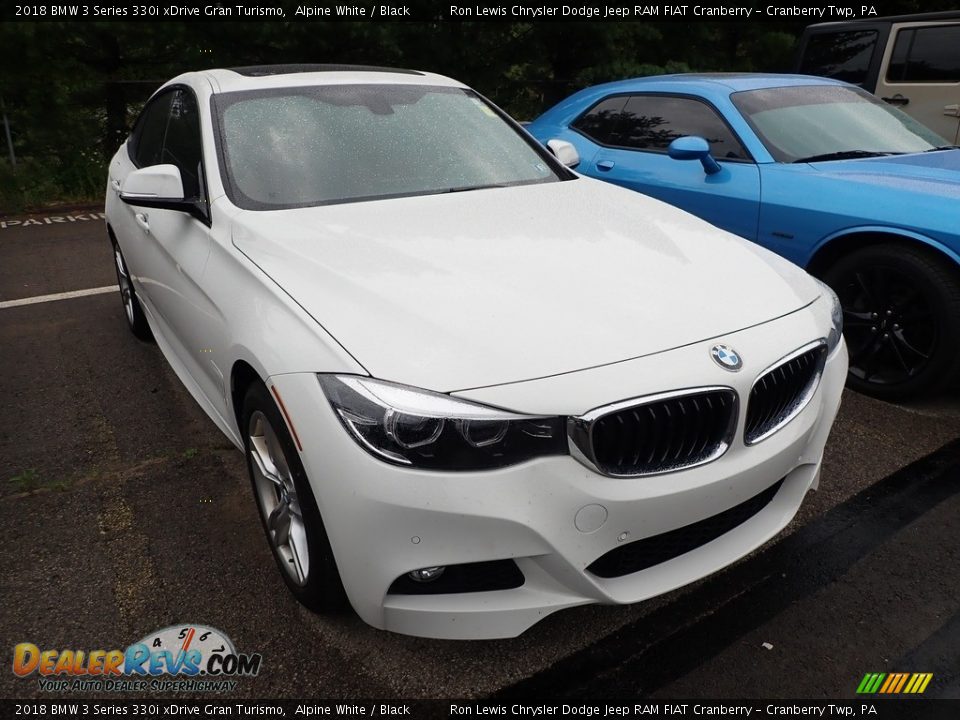 2018 BMW 3 Series 330i xDrive Gran Turismo Alpine White / Black Photo #2