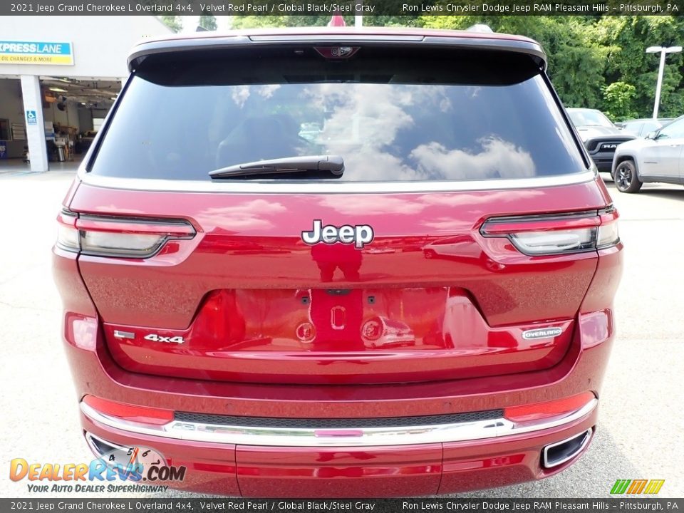 2021 Jeep Grand Cherokee L Overland 4x4 Velvet Red Pearl / Global Black/Steel Gray Photo #4
