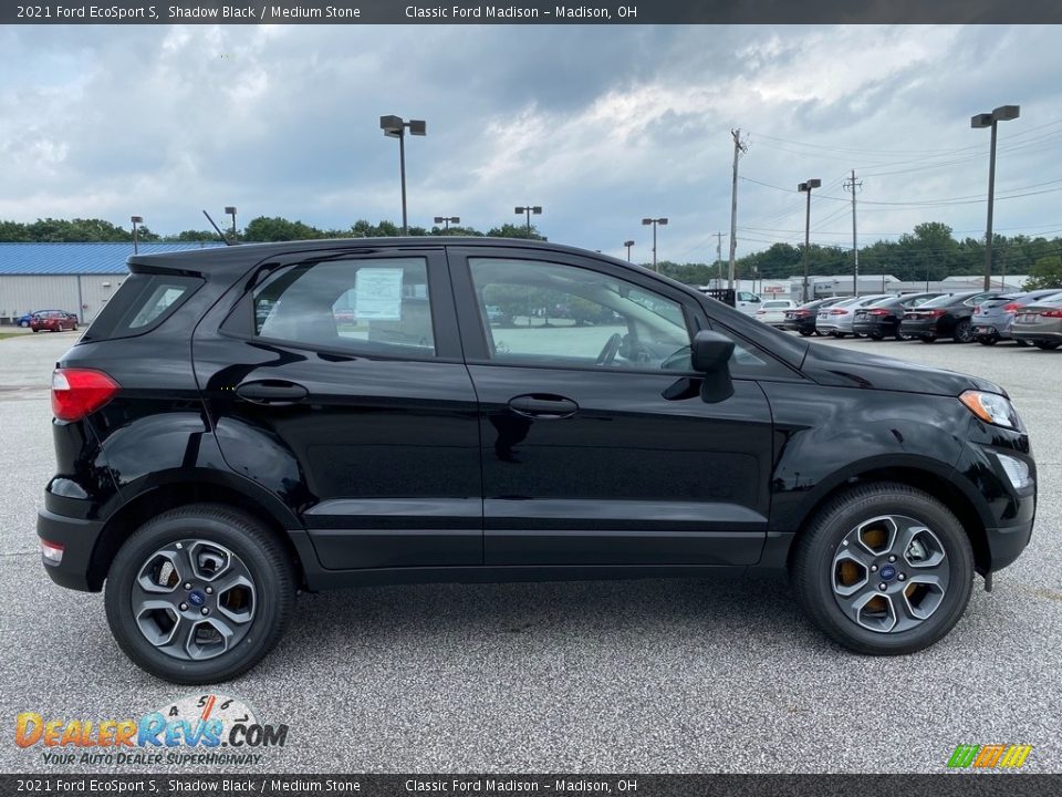 2021 Ford EcoSport S Shadow Black / Medium Stone Photo #6