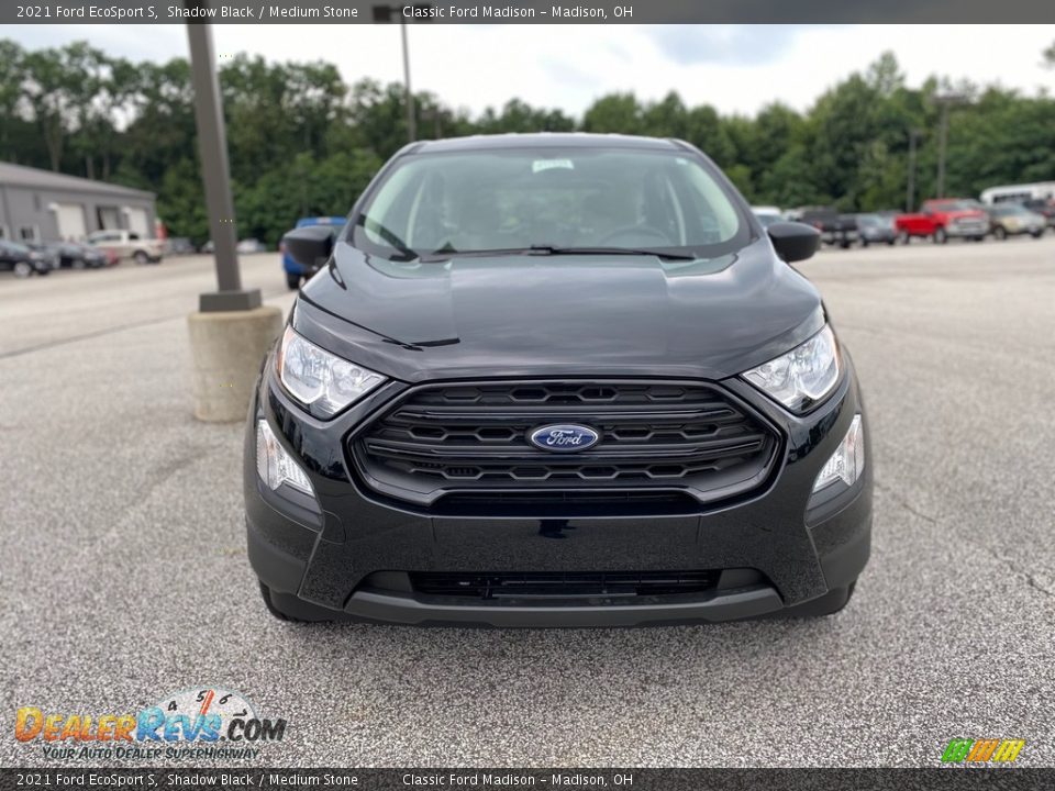 2021 Ford EcoSport S Shadow Black / Medium Stone Photo #8