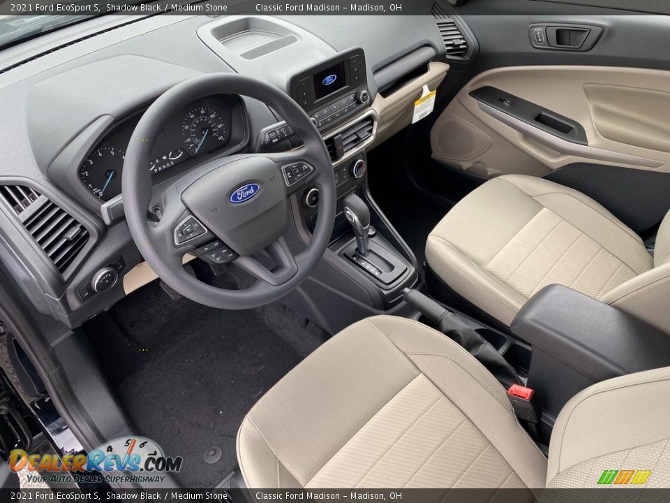 Medium Stone Interior - 2021 Ford EcoSport S Photo #11