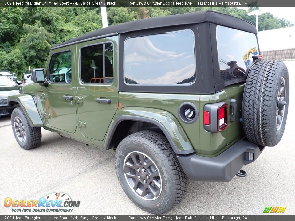 2021 Jeep Wrangler Unlimited Sport 4x4 Sarge Green / Black Photo #3