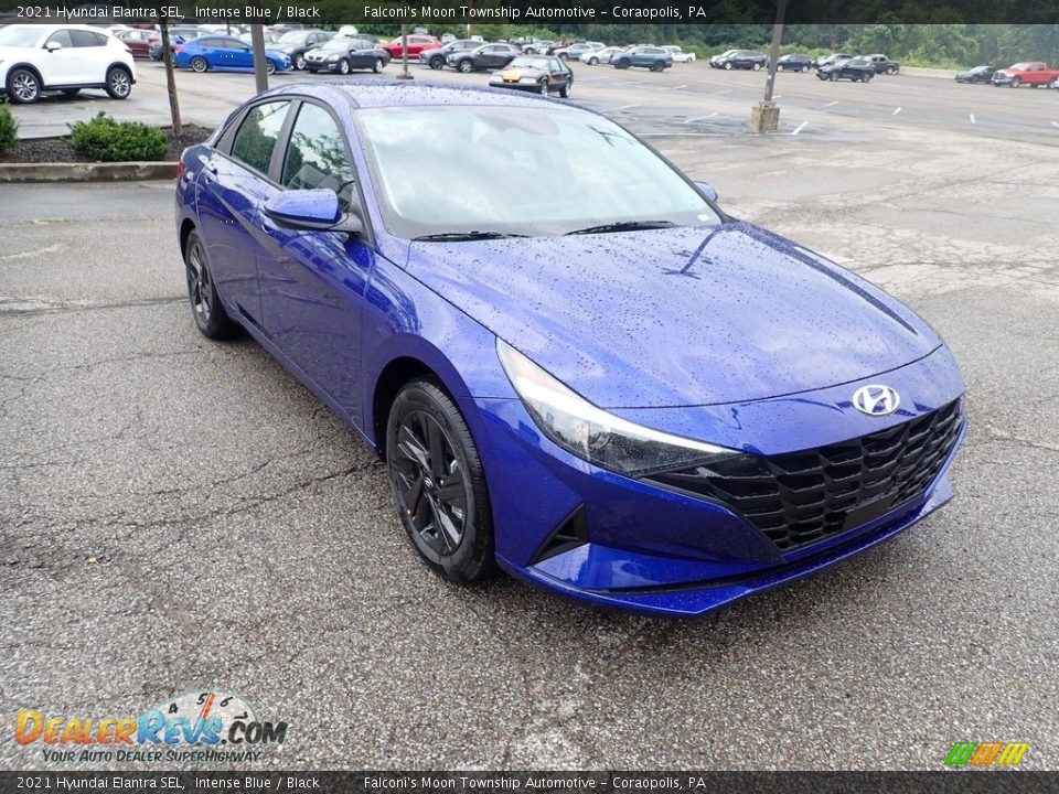 2021 Hyundai Elantra SEL Intense Blue / Black Photo #3