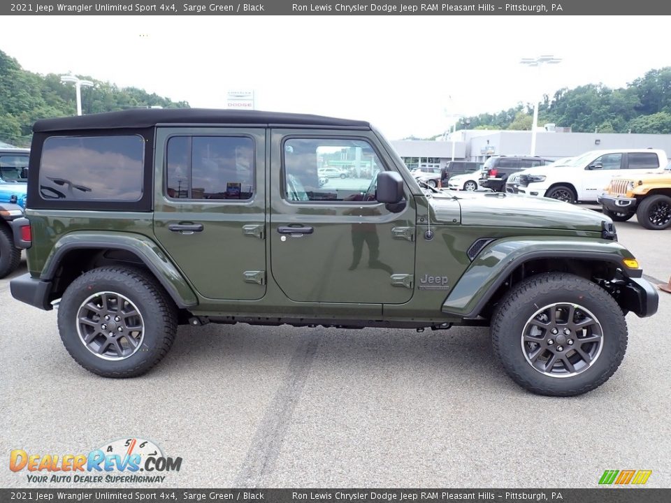 2021 Jeep Wrangler Unlimited Sport 4x4 Sarge Green / Black Photo #7