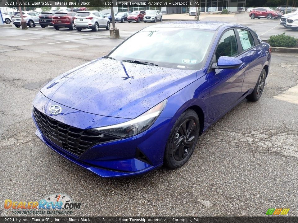 2021 Hyundai Elantra SEL Intense Blue / Black Photo #5