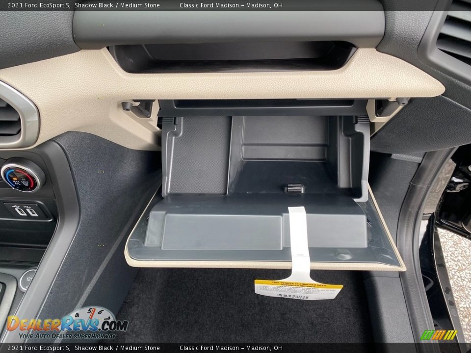 2021 Ford EcoSport S Shadow Black / Medium Stone Photo #26