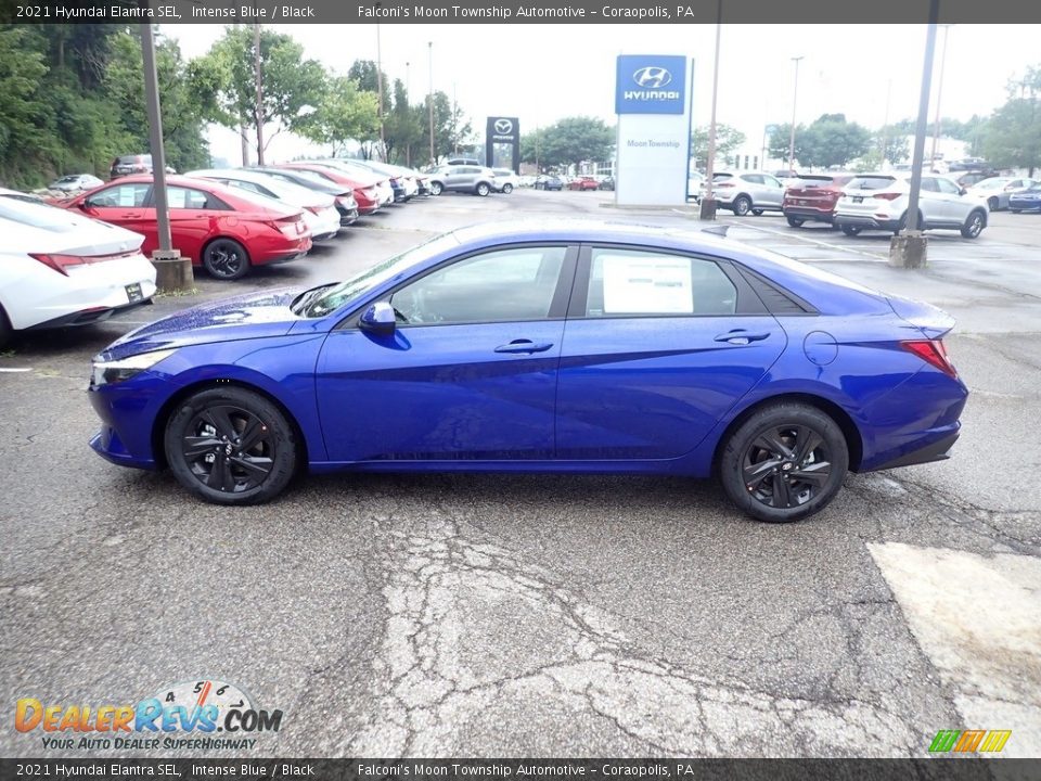 2021 Hyundai Elantra SEL Intense Blue / Black Photo #6