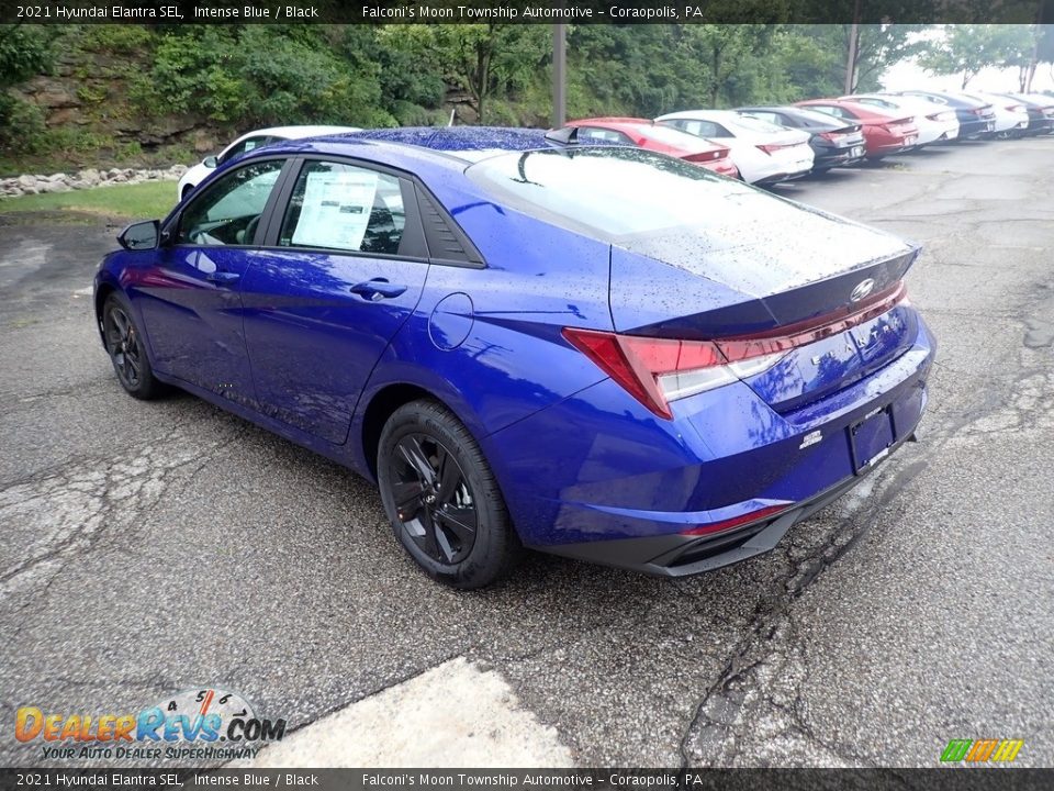 2021 Hyundai Elantra SEL Intense Blue / Black Photo #7