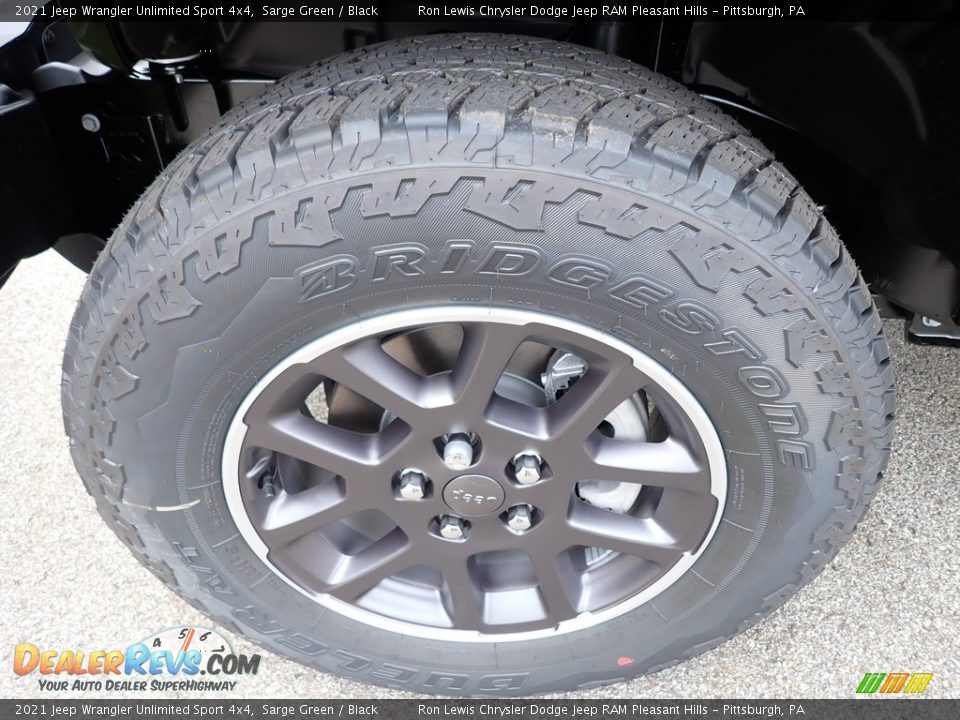 2021 Jeep Wrangler Unlimited Sport 4x4 Sarge Green / Black Photo #10
