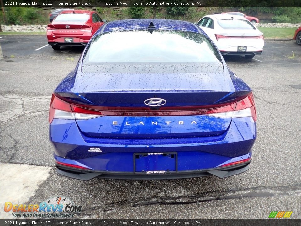 2021 Hyundai Elantra SEL Intense Blue / Black Photo #8