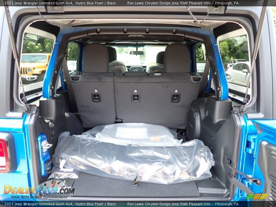 2021 Jeep Wrangler Unlimited Sport 4x4 Hydro Blue Pearl / Black Photo #5