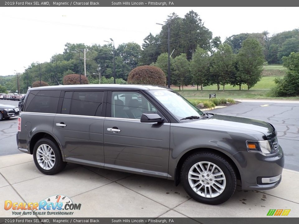 2019 Ford Flex SEL AWD Magnetic / Charcoal Black Photo #7