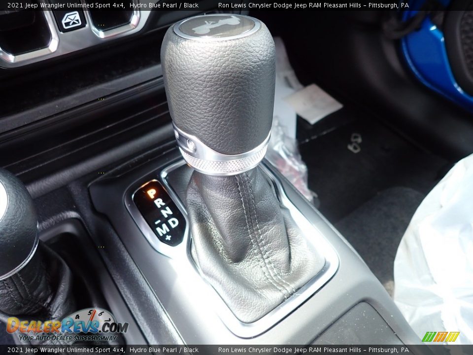 2021 Jeep Wrangler Unlimited Sport 4x4 Hydro Blue Pearl / Black Photo #16