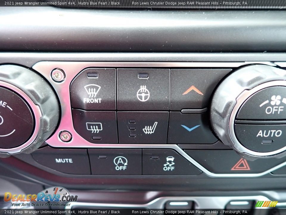 2021 Jeep Wrangler Unlimited Sport 4x4 Hydro Blue Pearl / Black Photo #18