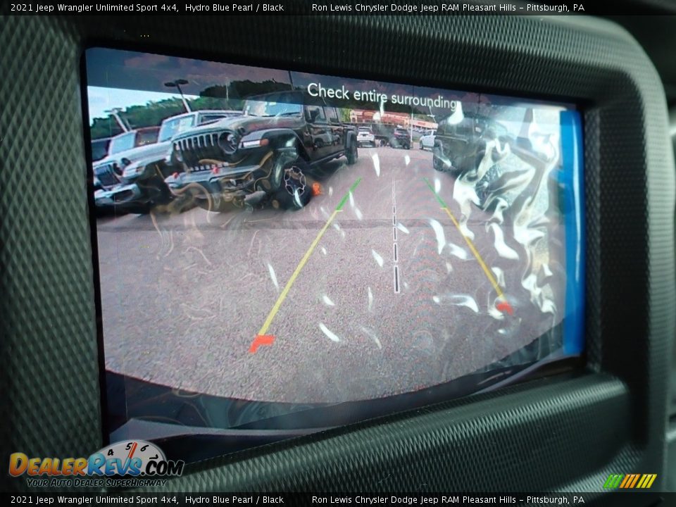 2021 Jeep Wrangler Unlimited Sport 4x4 Hydro Blue Pearl / Black Photo #19