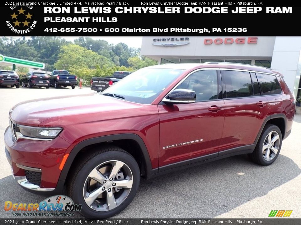 2021 Jeep Grand Cherokee L Limited 4x4 Velvet Red Pearl / Black Photo #1