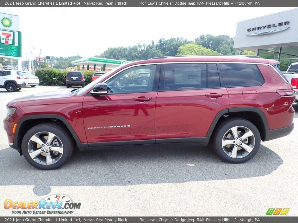 2021 Jeep Grand Cherokee L Limited 4x4 Velvet Red Pearl / Black Photo #2