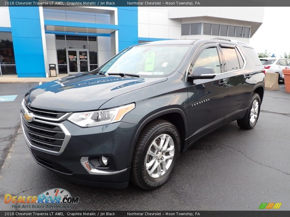 2018 Chevrolet Traverse LT AWD Graphite Metallic / Jet Black Photo #2