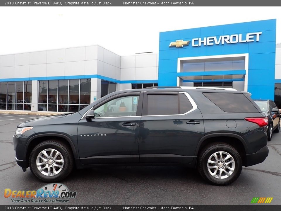 2018 Chevrolet Traverse LT AWD Graphite Metallic / Jet Black Photo #3