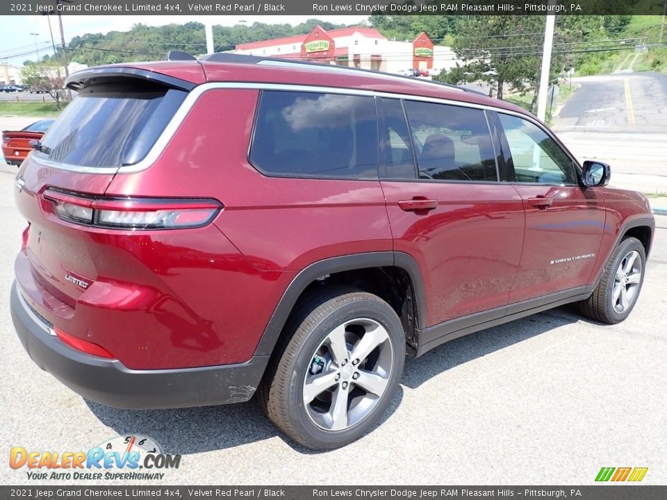 2021 Jeep Grand Cherokee L Limited 4x4 Velvet Red Pearl / Black Photo #6